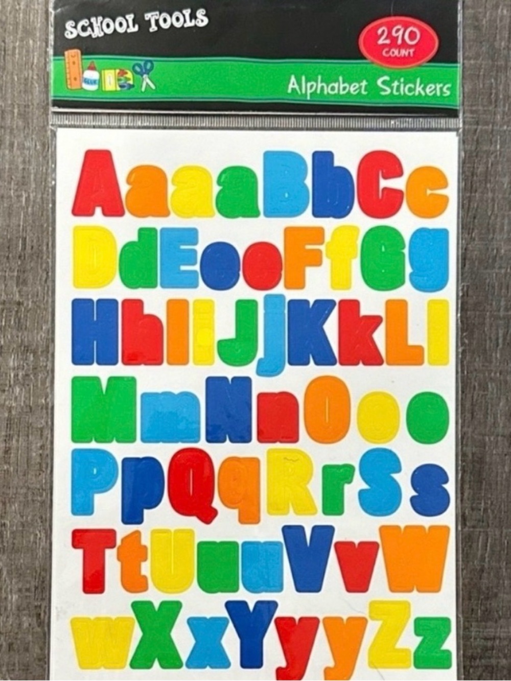 💞 New Multicolored Alphabet Letter Scrapbook Stickers